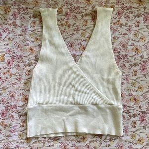 Ribbed Knitted Tank Top.